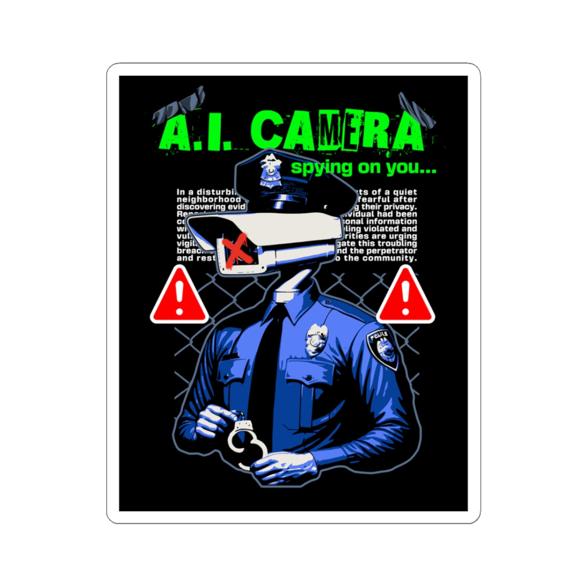 Surveillance Sticker